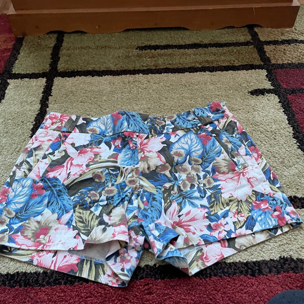 J Crew floral shorts size 12